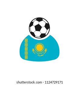 Kazakhstan is a football player, a fan. The icon.
