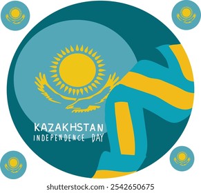 kazakhstan independence day Vector Design Illustration. Good for for banner, poster, greeting card, Element, party card, invitation, template, advertising, campaign, and social media.
