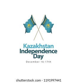 Kazakhstan Independence Day Vector Template Design Illustration