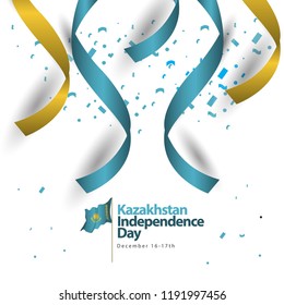 Kazakhstan Independence Day Vector Template Design Illustration