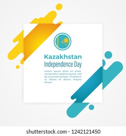 Kazakhstan Independence Day Vector Template Design Illustration