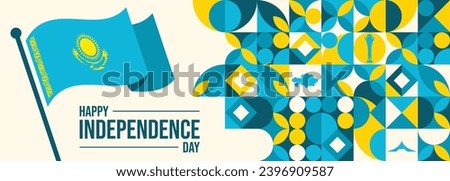 Kazakhstan Independence Day Vector Template Design Illustration

