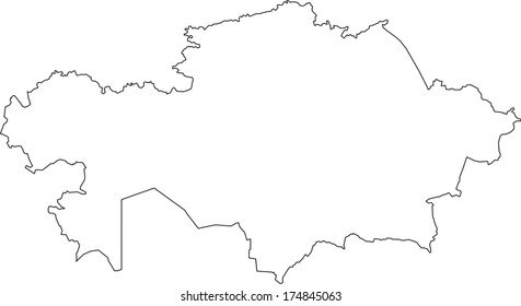 Kazakhstan map