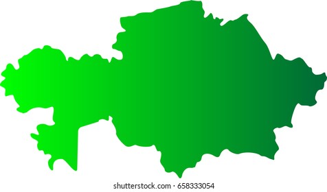  Kazakhstan map of country vector color.  illustration EPS 10.