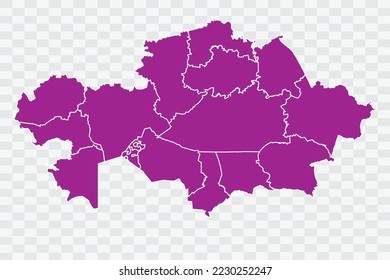 Kazakhstan Map pink Color on White Background quality files Color (a50099) png