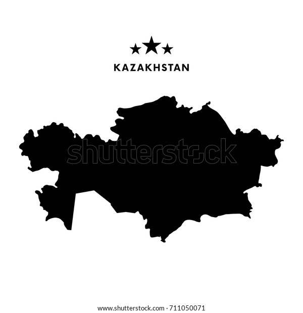 Kazakhstan Map Vector Illustration Stock Vector (Royalty Free ...