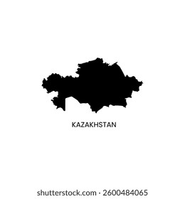 Kazakhstan Map Vector Stock Image.