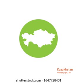 Kazakhstan Maps Logo Design Vector Template