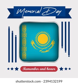 Kazakhstan Memorial Day Vector Illustration