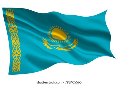 Kazakhstan national flag flag icon