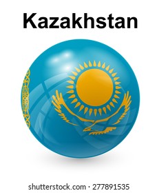 bandera oficial del estado de kazajistán