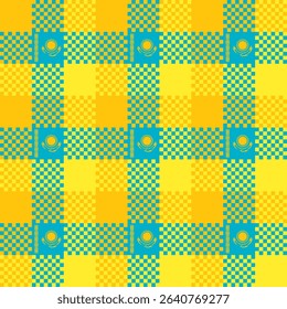 kazakhstan pattern. plaid background for decoration and etc. vector illustration