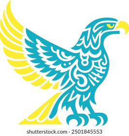 Kazakhstan - Steppe Eagle, modern decorative art