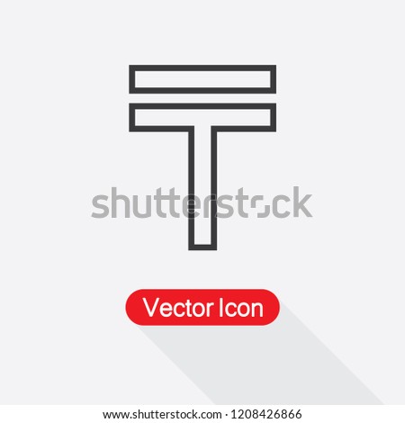 Kazakhstan Tenge Icon Vector Illustration Eps10