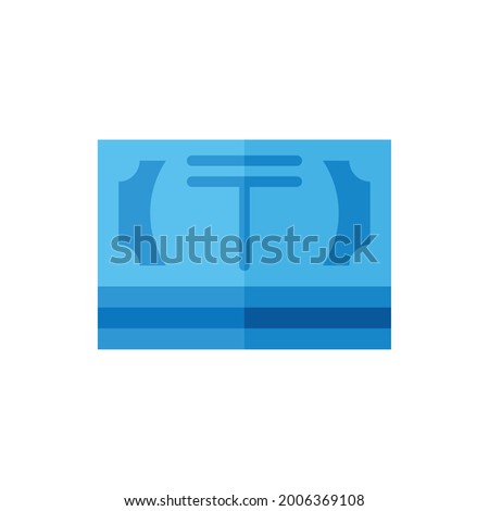 Kazakhstani Tenge Flat Icon Logo Illustration Vector Isolated. Money, Bank, and Banknote Icon-Set. Suitable for Web Design, Logo, App, and Upscale Your Business.