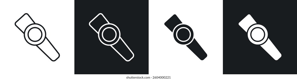 Kazoo icon symbol collection on white background.