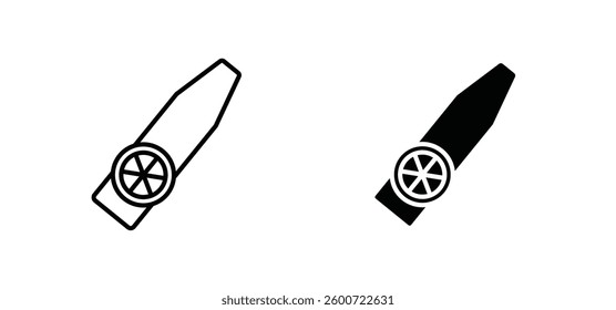 Kazoo icons set for apps and web ui designs. simple isolated graphics.