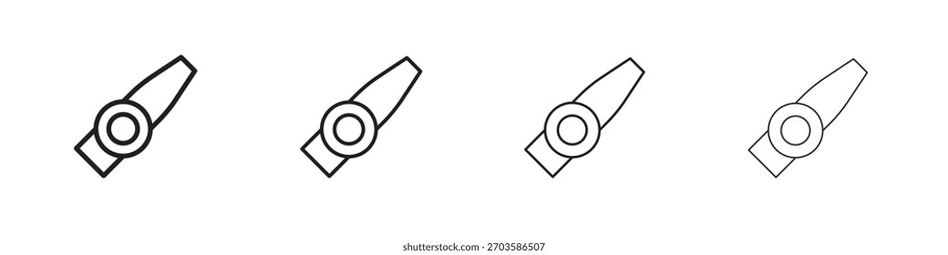 Elementos de Vector de iconos de Kazoo para Web de infografía