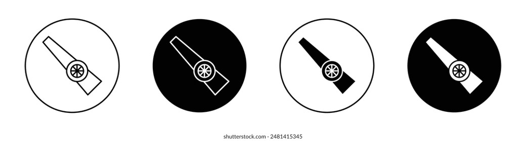 Kazoo outlined icon vector collection.