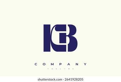 KB Abstract Geometric Logo Design. Modern and elegant logo design with simplistic typography elements, showcasing branding excellence.