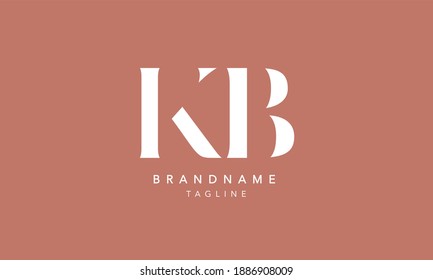 KB Alphabet initial Letter Monogram Icon Logo vector illustration