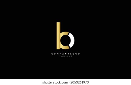 KB BK Abstract initial monogram letter alphabet logo design