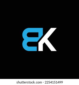 KB or BK abstract outstanding professional business awesome artistic branding company different colors illustration logo