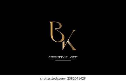 KB, BK, K, B abstract letters logo monogram