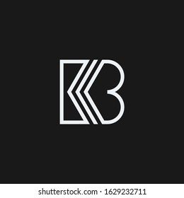 KB or BK monogram logo with stripes accent.