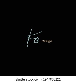 KB handwritten logo for identity