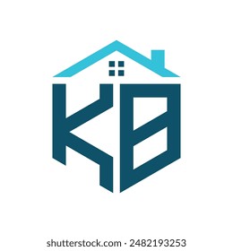KB House Logo Design Template. Letter KB Logo for Real Estate, Construction or any House Related Business
