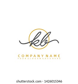 KB Initial handwriting logo concept