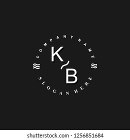 KB Initial logo template vector