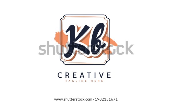 Kb Initials Handwriting Logo Vector Stock Vector (Royalty Free ...