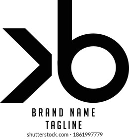 KB initials logo, name initials logo, company initials logo, person initials logo