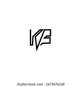 KB K B Letter Logo Design Vector