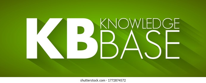 KB - Knowledge Base is a technology used to store complex structured and unstructured information used by a computer system, acronym concept background