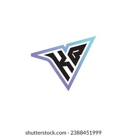 KB letter combination cool logo esport or gaming initial logo as a inspirational concept design
