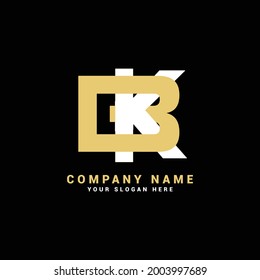 KB Letter logo, BK Letter logo.