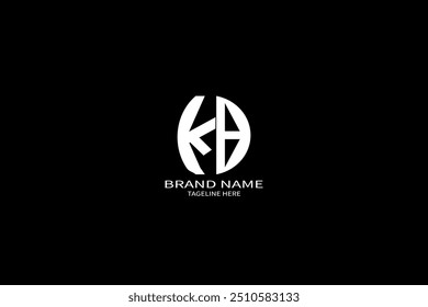 KB letter logo design on black background. KB creative initials letter logo concept. KB unique design.