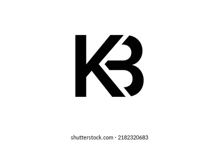 Vector de plantillas de diseño de logotipo de letras KB
