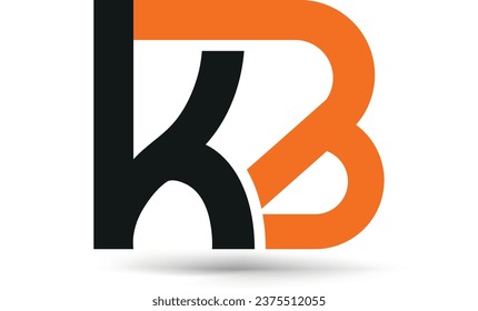 KB letter logo for your brand and business, abstract logo, letter logo, typography logo