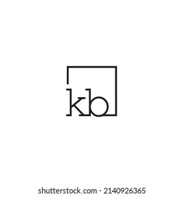 KB line concept logo in high quality professional design that will be best for your companies