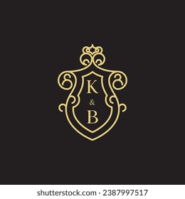 Logo inicial de la línea KB en un diseño profesional de alta calidad que se imprimirá en cualquier medio de impresión