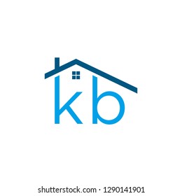kb logo design , initial , real estate , vector , icon