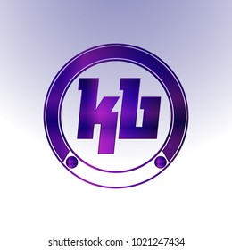 KB Logo, Metal Logo, purple Logo, Monogram