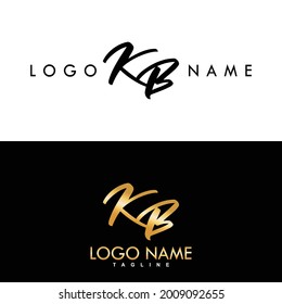 KB Luxury Initial Logo Vector Design