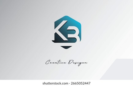 KB Minimal Polygon Shape Símbolo de espacio negativo Abstractas para uso de marca"