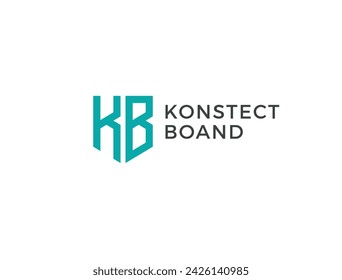 KB. Monogram of Two letters K and B. Luxury, simple, minimal and elegant KB logo design. Vector illustration template.
