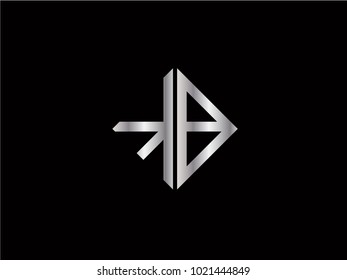 KB square shape silver color logo
